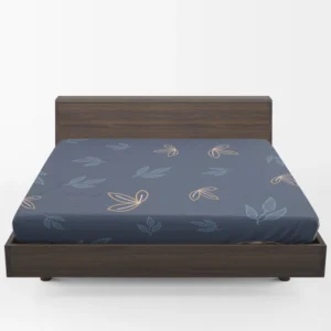 Japanese Floral Minimalist Fitted Sheet 1