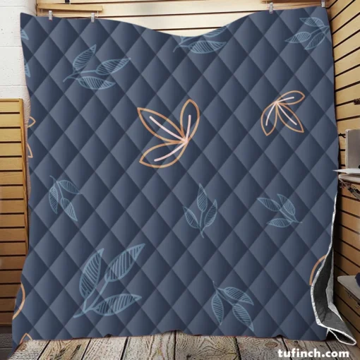 Japanese Floral Minimalist Quilt Blanket