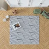 Japanese Inspired Geometric Pattern Rug