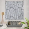 Japanese Inspired Geometric Pattern Wall Tapestry