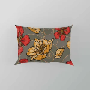 Japanese Sakura Floral Print Pillow Case