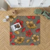 Japanese Sakura Floral Print Rug