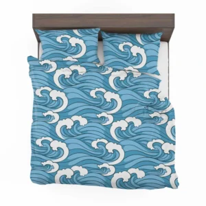 Japanese Sea Waves Art Bedding Set 2