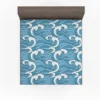 Japanese Sea Waves Art Fitted Sheet