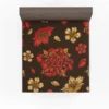 Japanese Vintage Floral Sakura Design Fitted Sheet