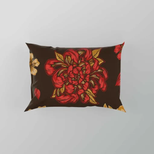 Japanese Vintage Floral Sakura Design Pillow Case