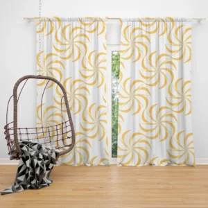 Japanese Yellow Spinning Curtain