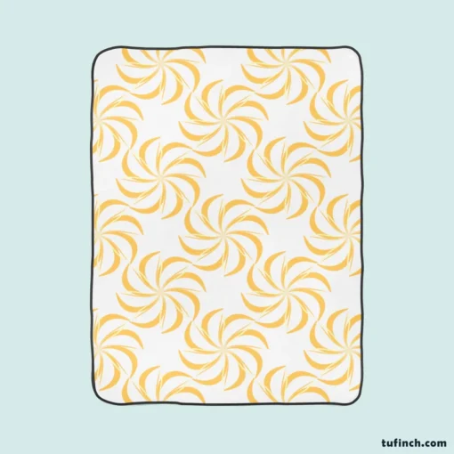 Japanese Yellow Spinning Fleece Blanket 1