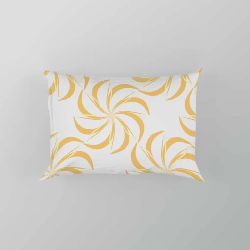 Japanese Yellow Spinning Pillow Case