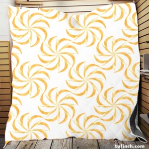 Japanese Yellow Spinning Quilt Blanket