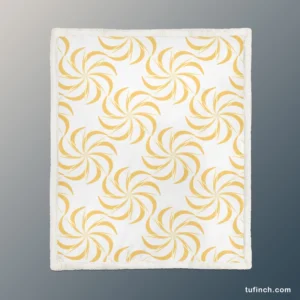 Japanese Yellow Spinning Sherpa Fleece Blanket 1