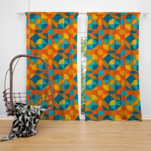 Kaleidoscope Colorful Design Curtain