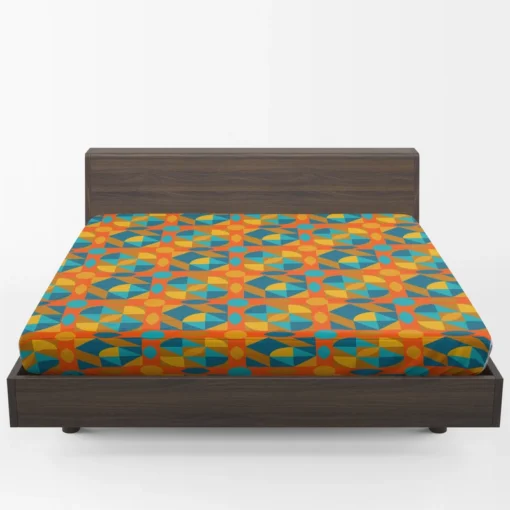 Kaleidoscope Colorful Design Fitted Sheet 1