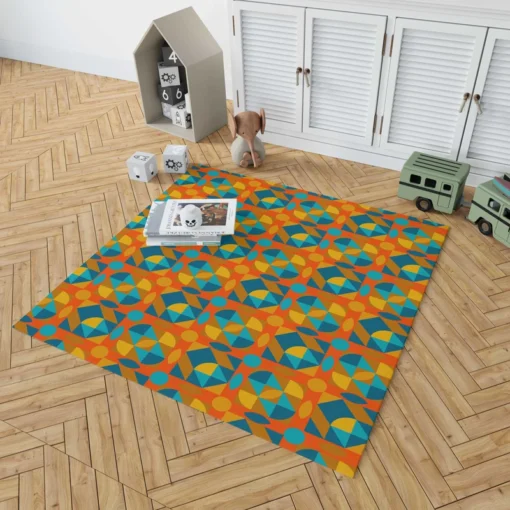 Kaleidoscope Colorful Design Rug 1