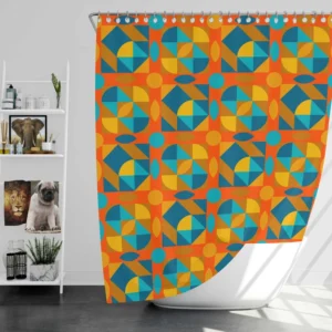 Kaleidoscope Colorful Design Shower Curtain