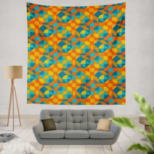 Kaleidoscope Colorful Design Wall Tapestry