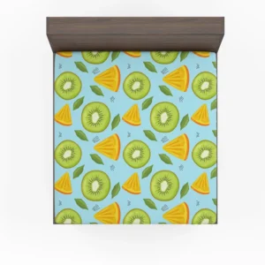 Kiwi And Orange Sliced Fitted Sheet