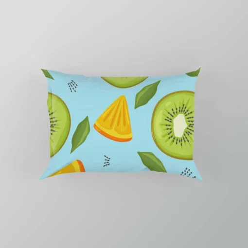 Kiwi And Orange Sliced Pillow Case