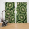 Kiwi Circle Sliced Curtain