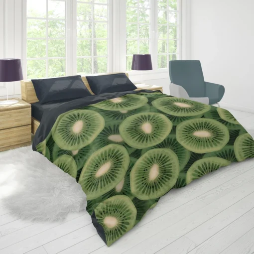 Kiwi Circle Sliced Duvet Cover 1