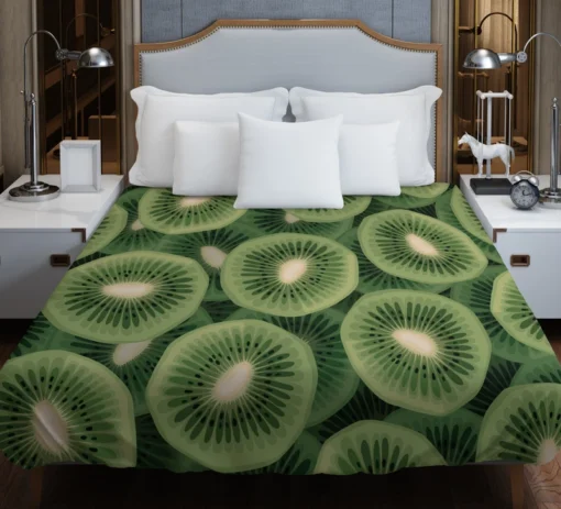 Kiwi Circle Sliced Duvet Cover