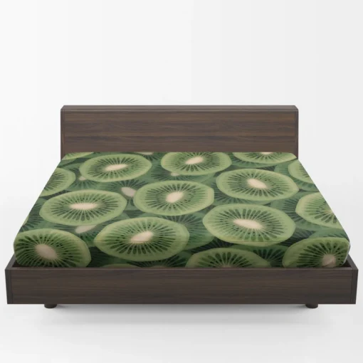 Kiwi Circle Sliced Fitted Sheet 1