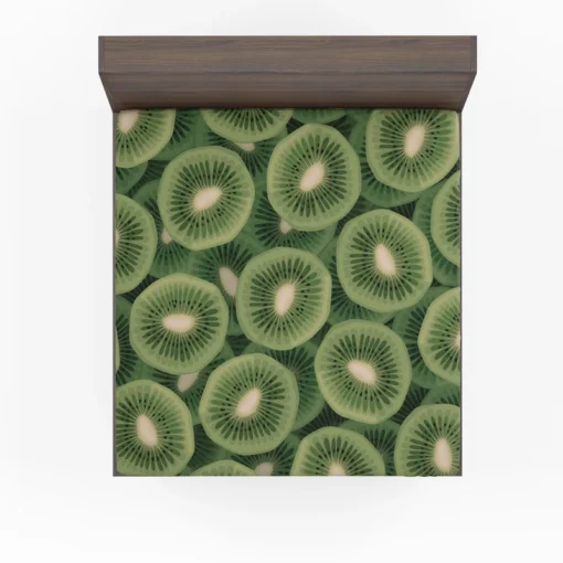 Kiwi Circle Sliced Fitted Sheet