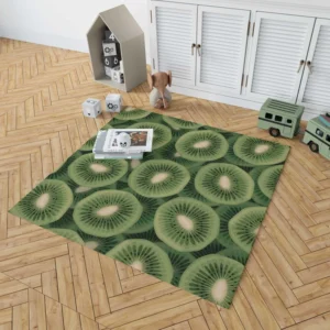 Kiwi Circle Sliced Rug 1