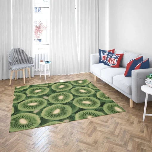 Kiwi Circle Sliced Rug 2