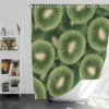 Kiwi Circle Sliced Shower Curtain