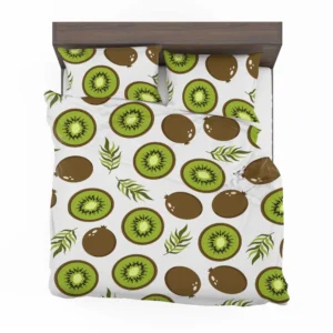 Kiwi Digital Greenery Design Bedding Set 2