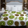 Kiwi Digital Greenery Design Duvet Cover