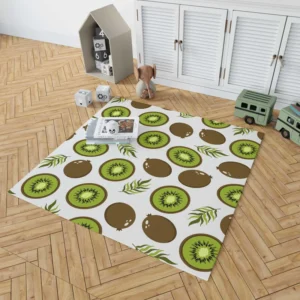 Kiwi Digital Greenery Design Rug 1