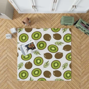 Kiwi Digital Greenery Design Rug