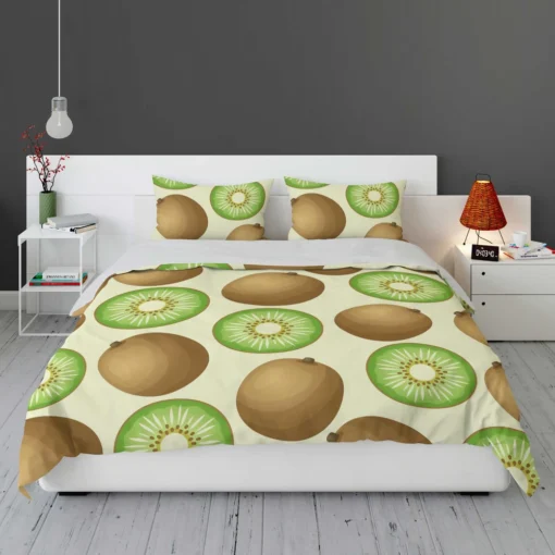 Kiwi Fruit And Sliced Pattern Bedding Set 1