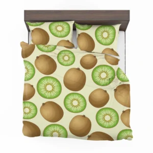 Kiwi Fruit And Sliced Pattern Bedding Set 2