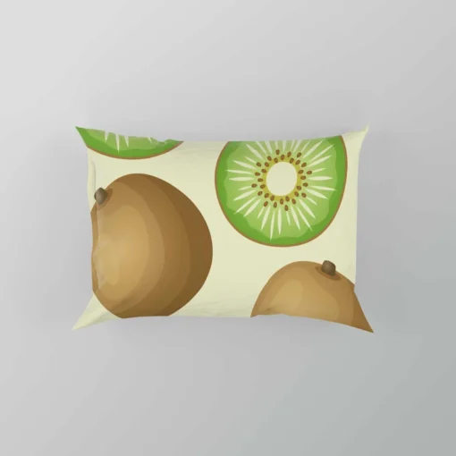 Kiwi Fruit And Sliced Pattern Pillow Case