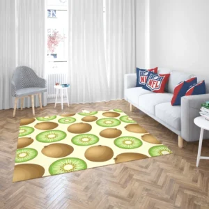 Kiwi Fruit And Sliced Pattern Rug 2