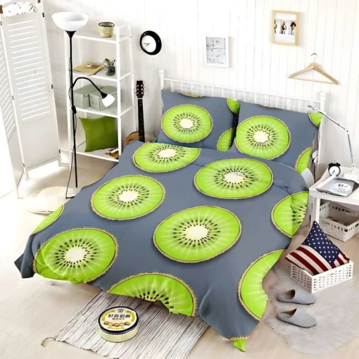 Kiwi Fruit Circle Sliced Bedding Set