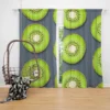 Kiwi Fruit Circle Sliced Curtain