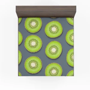 Kiwi Fruit Circle Sliced Fitted Sheet