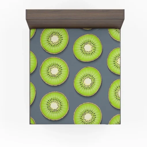 Kiwi Fruit Circle Sliced Fitted Sheet