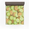 Kiwi Fruit Pattern Background Fitted Sheet