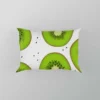 Kiwi Slice White Background Pillow Case