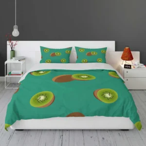 Kiwi Sliced Rip Fruit Bedding Set 1