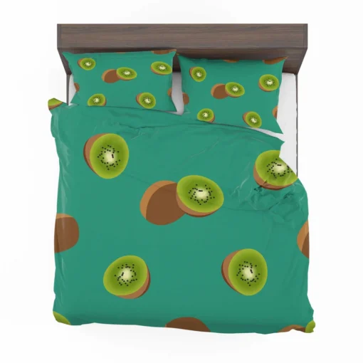 Kiwi Sliced Rip Fruit Bedding Set 2