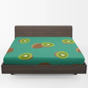 Kiwi Sliced Rip Fruit Fitted Sheet 1