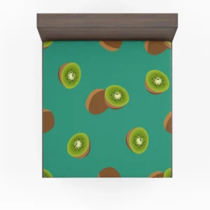 Kiwi Sliced Rip Fruit Fitted Sheet