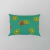 Kiwi Sliced Rip Fruit Pillow Case