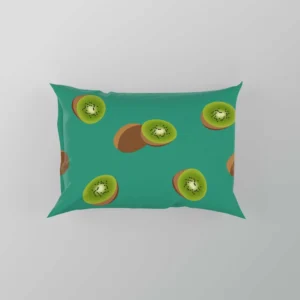 Kiwi Sliced Rip Fruit Pillow Case